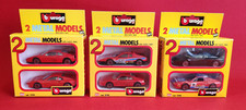 BURAGO 1:43 LOTTO 6 MODELLI  MACCHININE MODELLINI BOX FERRARI MADE ITALY VINTAGE