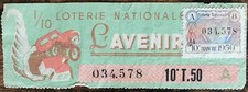 Billet de loterie nationale