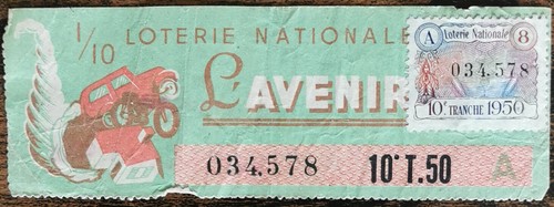 Billet loterie nationale - de,