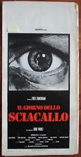 locandina originale IL GIORNO DELLO SCIACALLO prima ed.1973 FRED ZINNEMANN