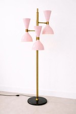 Lampada da terra vintage metà