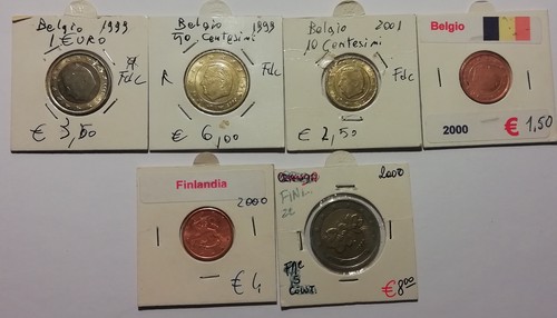 Lotto monete in euro - in, fdc