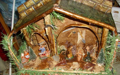 Presepe luminoso nativita - presepe, luminoso,