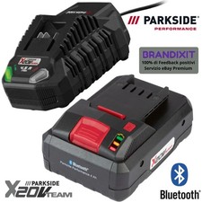 Parkside Performance Batteria Bluetooth SMART 4 Ah + Caricabatterie 4.5 Ah
