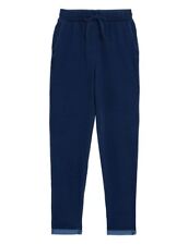 Joggers conici jersey denim caviglia grazer donna pantaloni elasticizzati vita alta