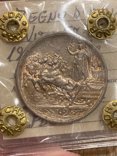 Lire quadriga 1915 - 1915, periziata