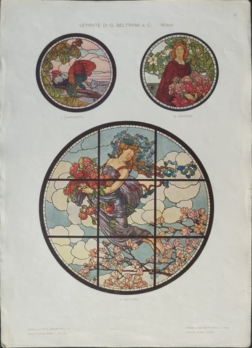 Antica stampa colori 1900 - antica,