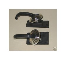 FIAT 500 126 127 128 124 131 - Kit maniglie portiere interne + anelli cromati