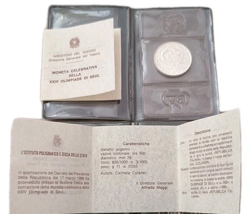 Italia 500 lire olimpiadi - italia,