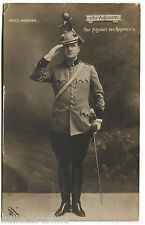 AUSTRIA, UNIFORME WW1, L'AIUTANTE DEL REGGIMENTO, 2 FRANCOBOLLI X 5 HELLER m