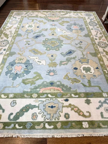 Tappeto oushak verde blu - verde,