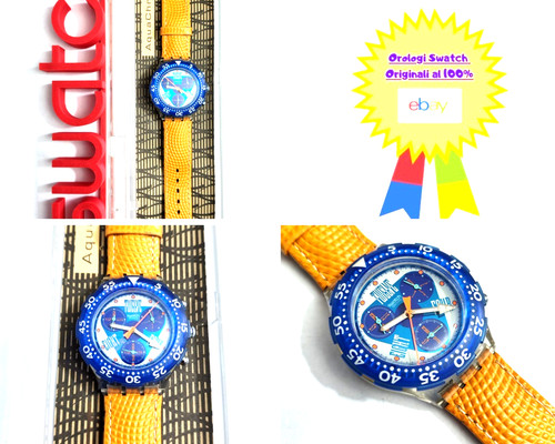 Swatch aquachrono usato orange - swatch,