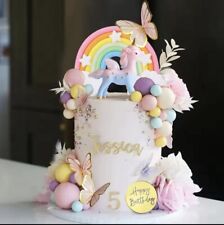 47PCS Unicorno Cake Topper
