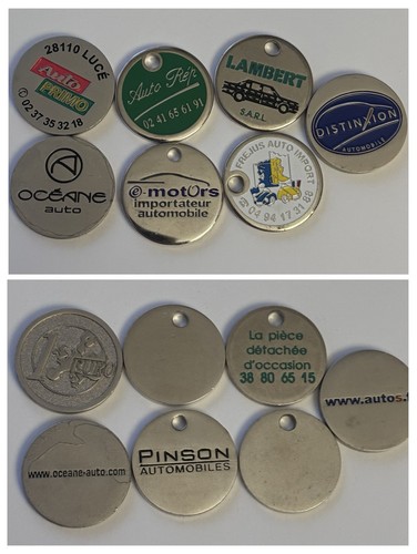 Lot jetons de caddie - 7,