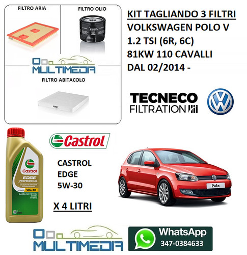 Tagliando filtri olio castrol - tagliando,