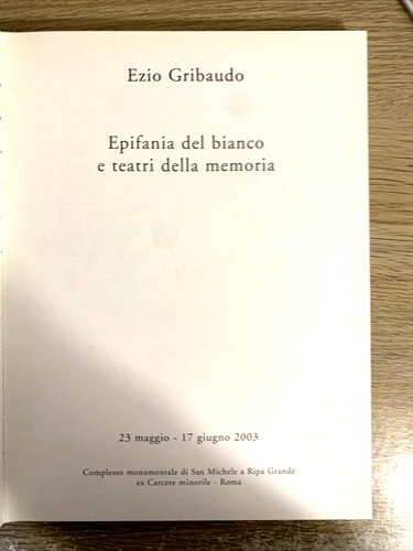 Ezio gribaudo epifania del - ezio,