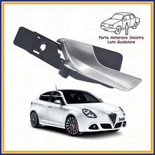 MANIGLIA INTERNA PORTA ANTERIORE SX PER ALFA GIULIETTA DAL 2010 LEVA SATINATA
