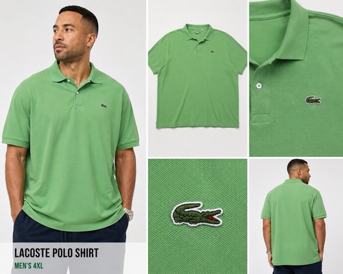 Polo lacoste uomo 4xl verde - polo,