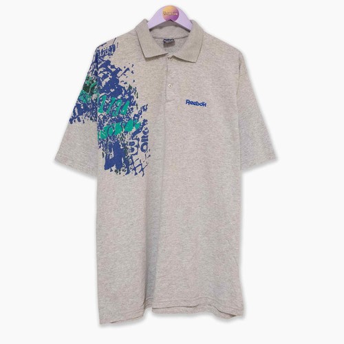Polo reebok vintage grigia - reebok,