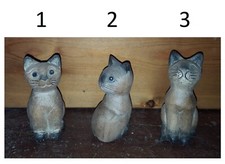 Gatto in legno altezza cm 12