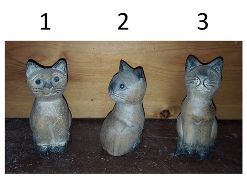 Gatto legno altezza 12 - gatto, cm