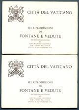 VATICANO - Cart. Post. - 1976 - FONTANE E VEDUTE - Serie 6 val. in contenitore