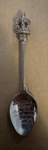 Silver plated souvenir spoon - souvenir,