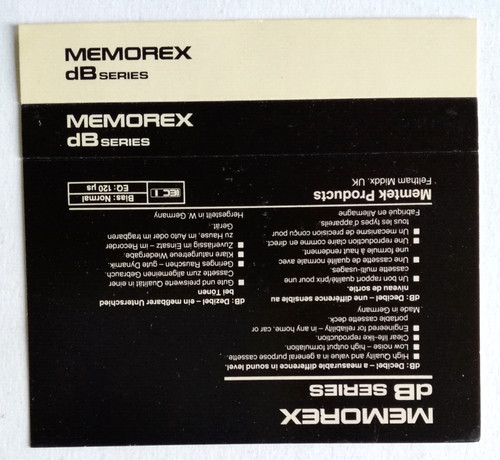 Inlay memorex series mc - db,