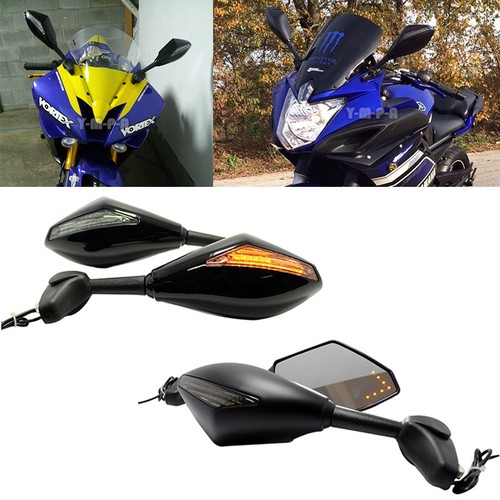 Motorcycle racing mirrors led - motorcycle,