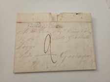 B€TT€R 1849 Prefilatelica Isola Del Cantone Corsivo Su Lettera Per Genova -...