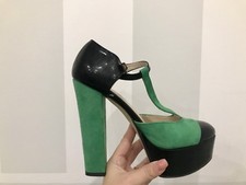 Decolleté Sandali Scarpe Con Tacco Donna