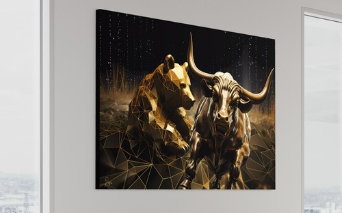Quadro tela wall street - quadro,