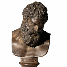 Scultura Busto Ercole in