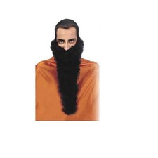 Barba Finta Nera Lunga Folta