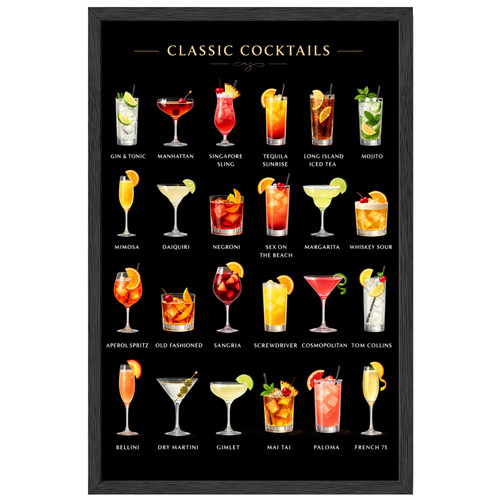 Poster cocktail classici 11x17