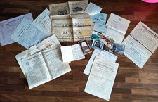 FASCISMO LOTTO CARTACEO VENTENNIO DOCUMENTI CARTOLINE LIBRETTI QUOTIDIANI