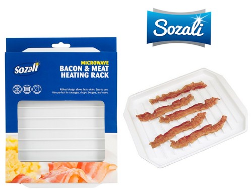Plastic microwave tray bacon - plastic,