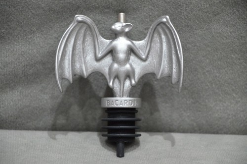 Bacardi bat liquor rum bottle - bat,
