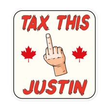 Adesivo Tax This Justin Trudeau Canada inflazione gas prezzi cibo meme ottawa co2