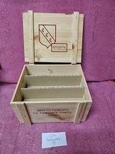 Pergole Torte 2020 Montevertine cassa di legno vuota da 6 bottiglie con divisori