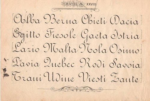 Stampa antica calligrafia - stampa,