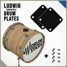 Ludwig Vintage Classic Drums Set Piastra Maschera Basso Stampata in 3D, Opzioni Colore