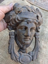 BATTENTE ANTICO A TESTA IN GHISA X PORTONE VEDI FOTO     