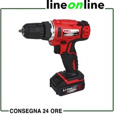 Trapano avvitatore a batteria 12V Valex Family Tech 112 a litio con luce a LED
