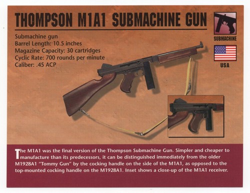 Thompson m1a1 mitragliatrice - thompson,