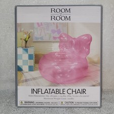 Sedia gonfiabile a bolle ROSA camera 2 stanze seduta salotto portatile NUOVA 28"x 24" con arco