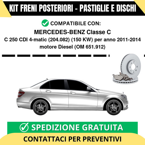 Kit freni posteriori - kit, per