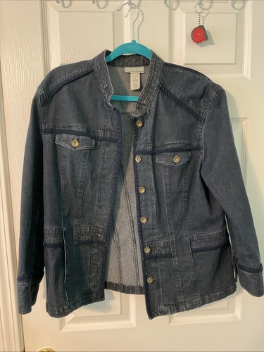 Giacca denim elasticizzato