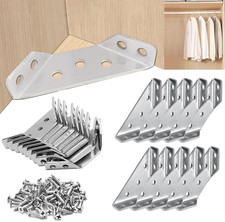 Staffe Angolari, 30 Pezzi Squadrette Angolari Acciaio Inossidabile Angolare Ferr