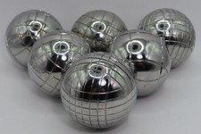 Vintage OBUT Set di 6 Bocce Ball La Boules Petanque CANE